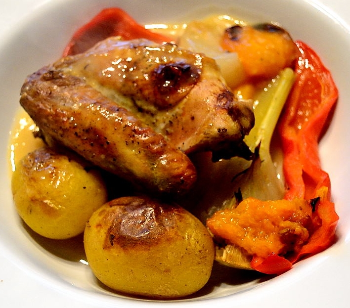 Perlhuhn Fenchel Paprika Kartoffeln Aprikosen 1 « heat&amp;#39;n&amp;#39;eat